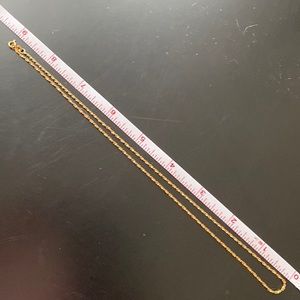 18k Fancy Link Necklace 18”